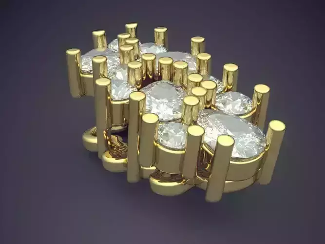 Pendant With Diamonds CAD-6248 3D print model