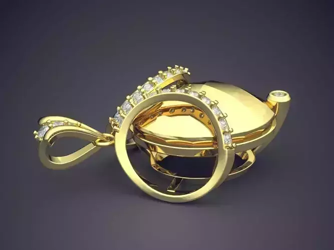 Pendant With Diamonds CAD-6246