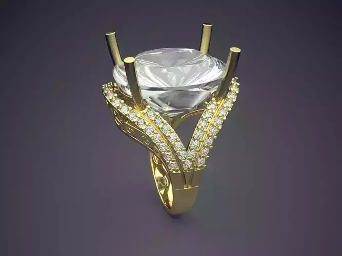 Ring With Diamonds CAD-6240
