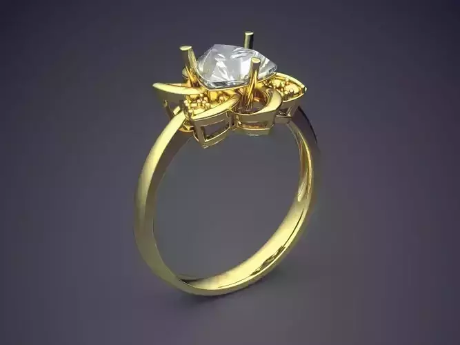 Engagement Ring With Diamond CAD-6238