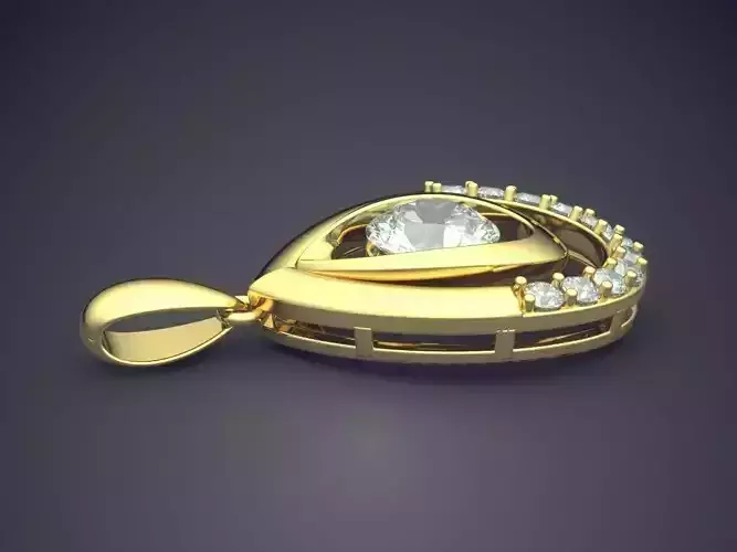 Pendant With Diamonds CAD-6230