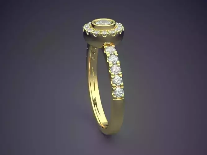 Ring With Diamonds CAD-6229