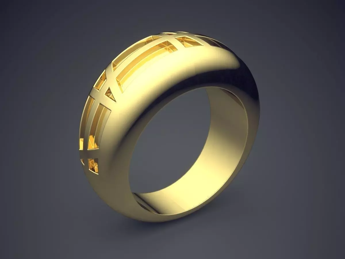 Engraved Ring CAD-6227 3D print model_0