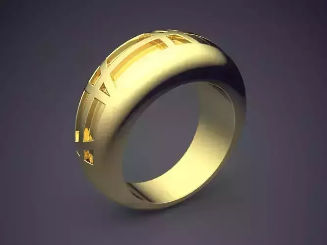 Engraved Ring CAD-6227