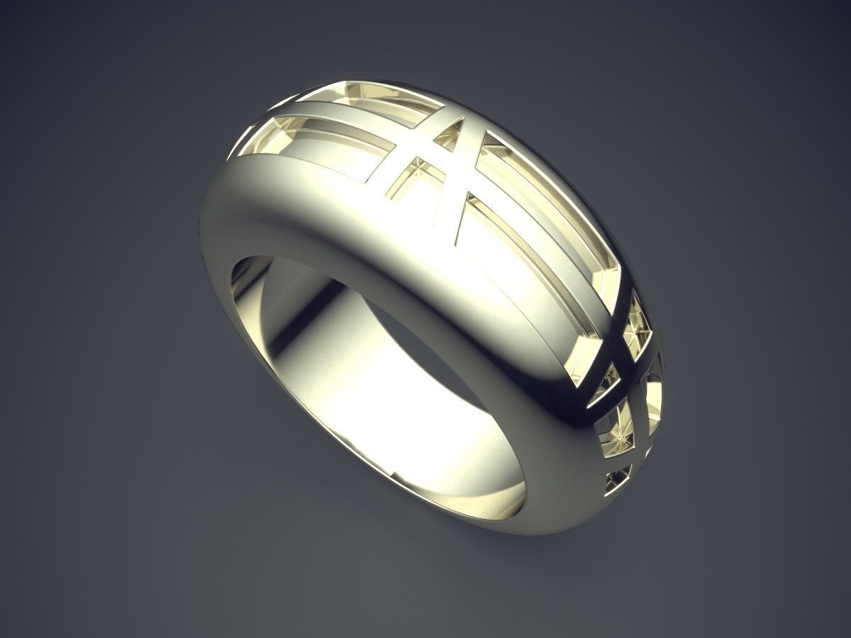 Engraved Ring CAD-6227 3D print model_1