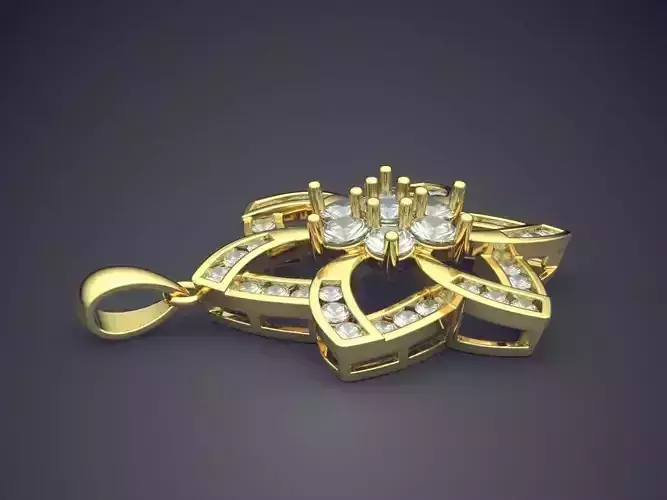 Pendant With Diamonds CAD-6224