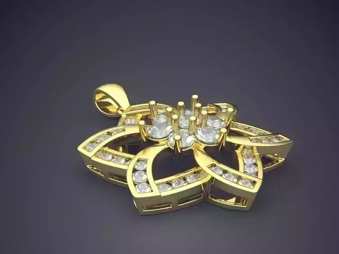 Pendant With Diamonds CAD-6224