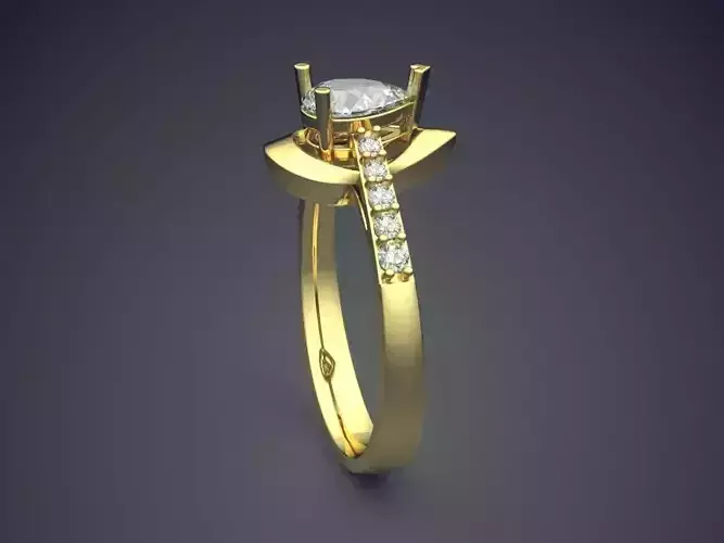 Ring With Diamonds CAD-6222