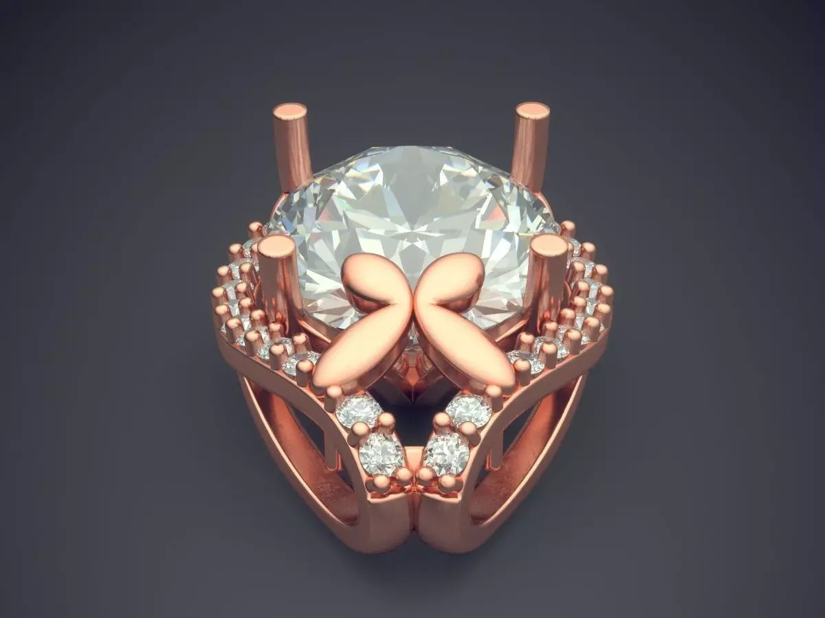 Pendant With Diamonds CAD-6221 3D print model_2