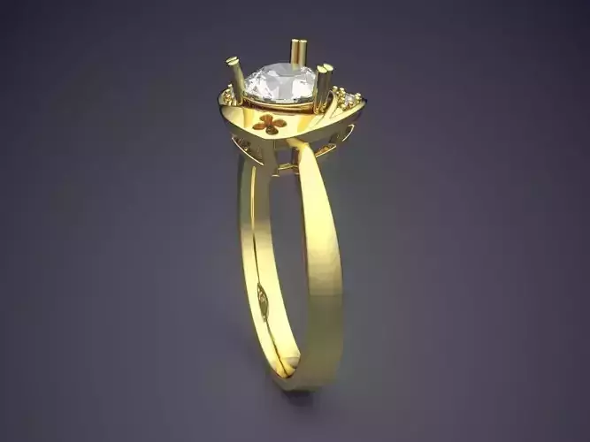 Ring With Diamonds CAD-6209