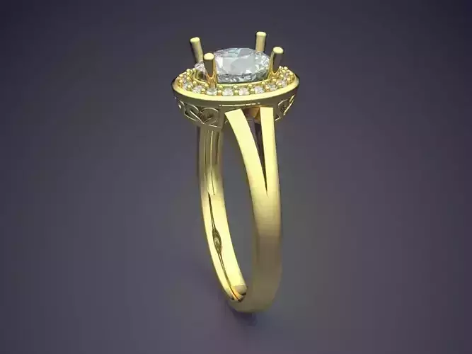 Ring With Diamonds CAD-6207