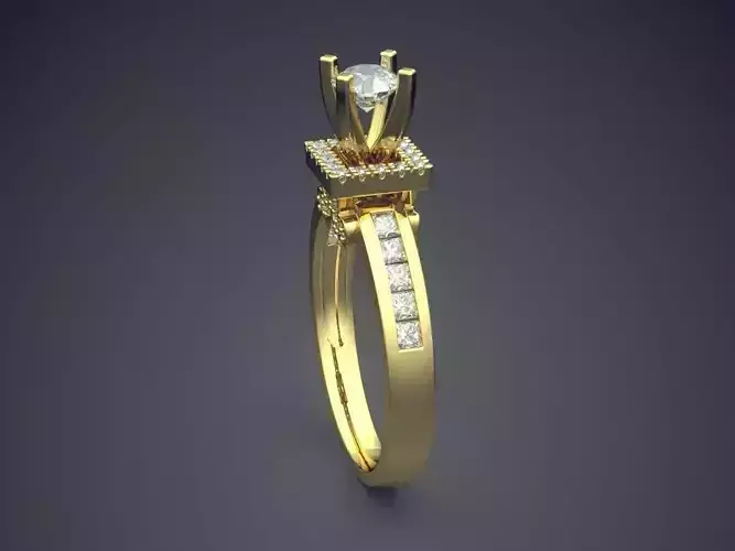 Ring With Diamonds CAD-6201