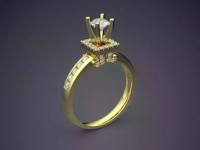 Ring With Diamonds CAD-6201