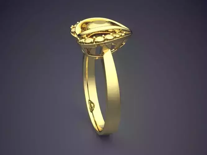 Heart-shaped Ring CAD-6194