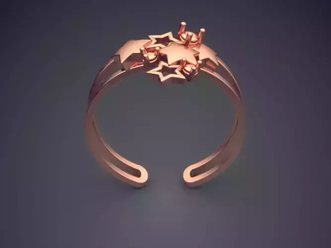 Star-shaped Ring CAD-6190