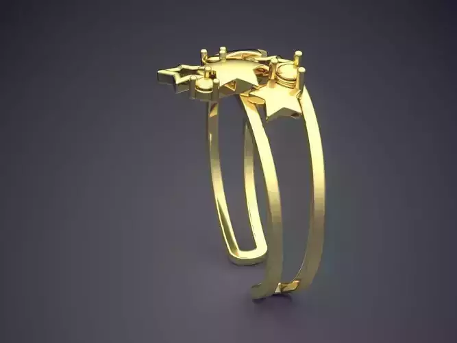 Star-shaped Ring CAD-6190
