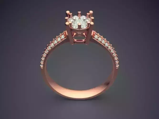 Ring With Diamonds CAD-6192