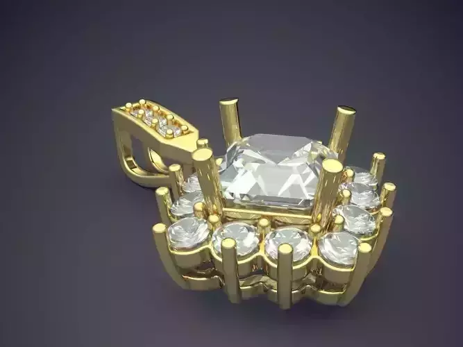 Pendant With Diamonds CAD-6188