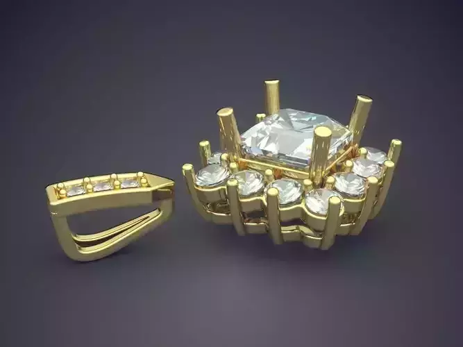 Pendant With Diamonds CAD-6188