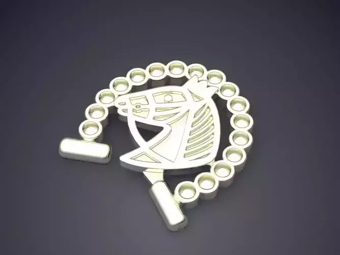 Horse Pendant CAD-6184