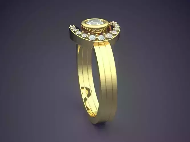 Ring With Diamonds CAD-6183