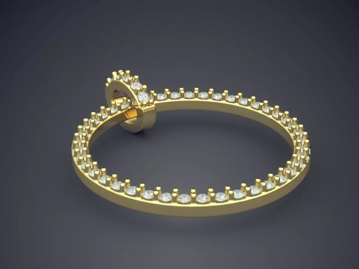 Pendant With Diamonds CAD-6173 3D print model_0
