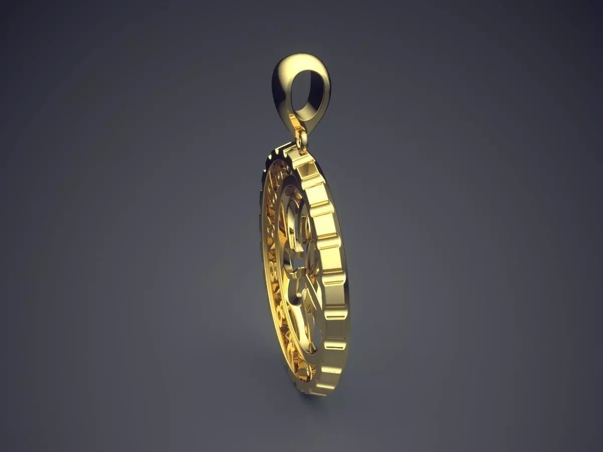 Pendant CAD-6164 3D print model_3