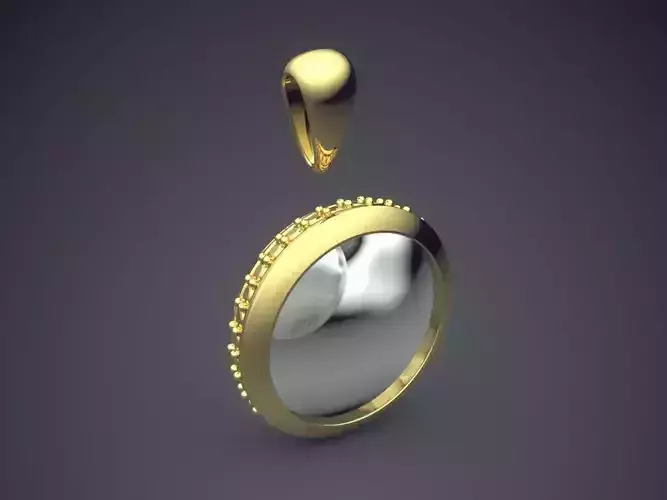 Pendant With Pearl CAD-6160 3D print model