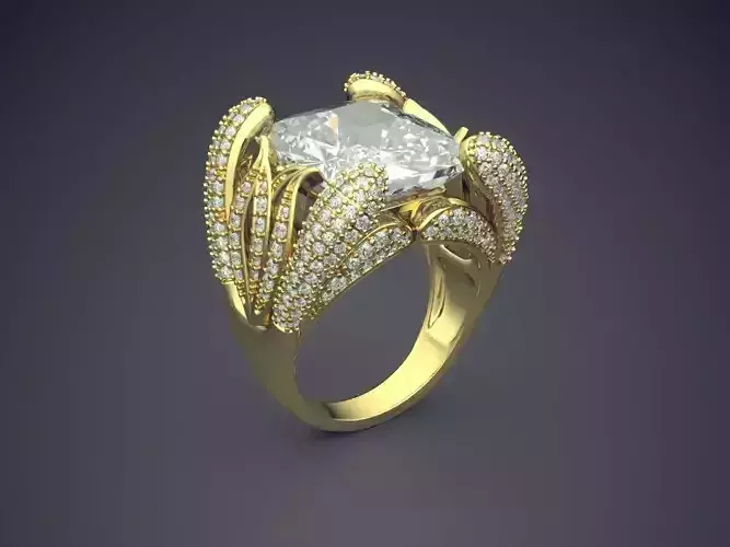 Ring With Diamonds CAD-6163