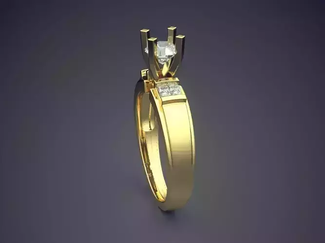 Ring With Diamonds CAD-6149