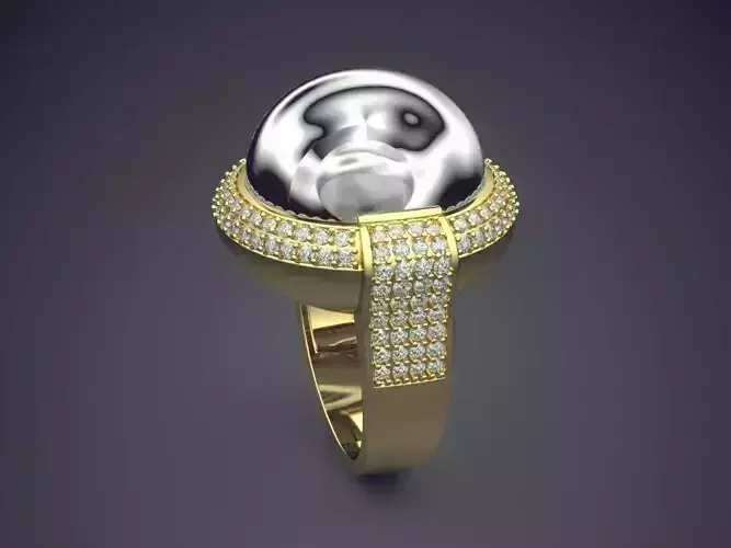 Ring With Diamonds CAD-6147