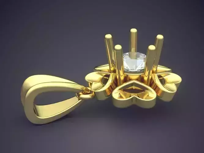 Pendant With Diamond CAD-6143