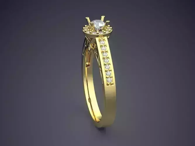 Ring With Diamonds CAD-6133