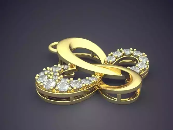 Pendant With Diamonds CAD-6113