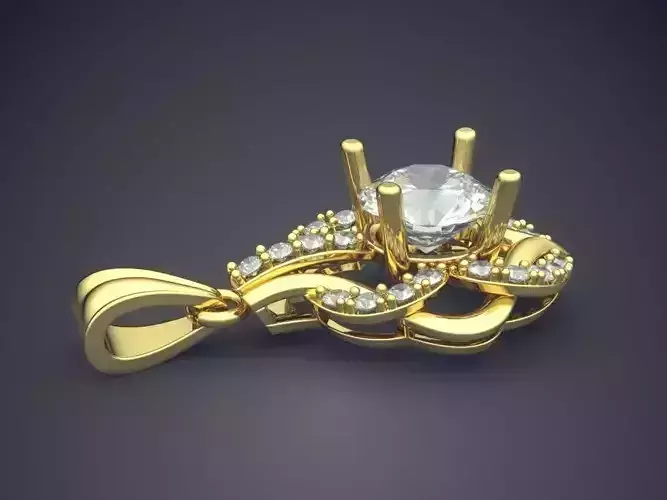 Pendant With Diamonds CAD-6108