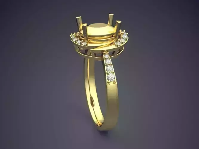 Ring With Diamonds CAD-6107