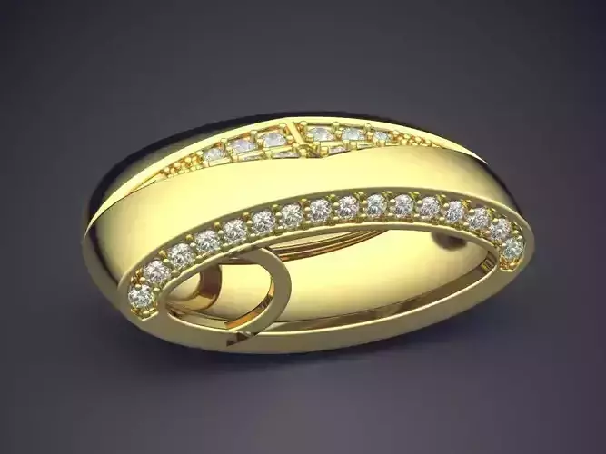 Pendant With Small Diamonds CAD-6104