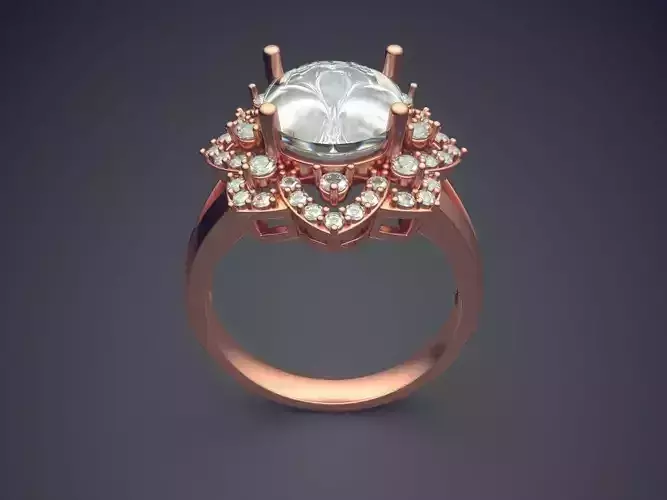 Ring With Diamonds CAD-6092