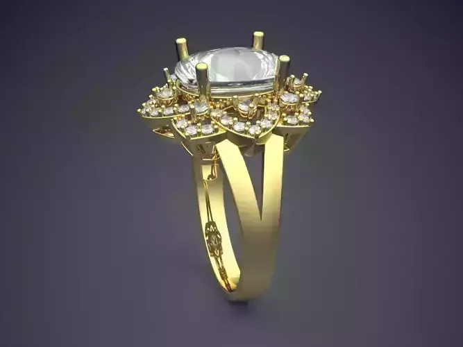 Ring With Diamonds CAD-6092