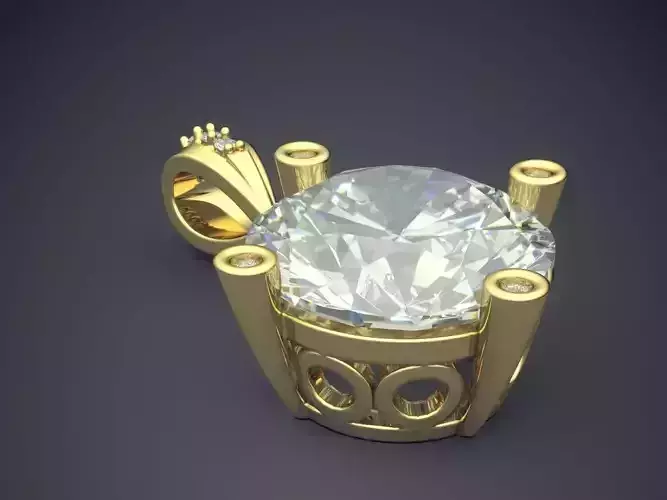 Pendant With Diamonds CAD-6084