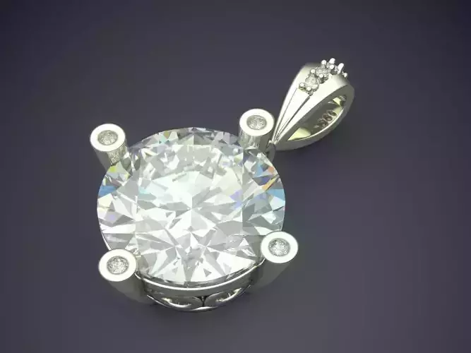 Pendant With Diamonds CAD-6084