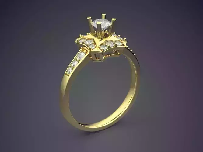 Ring With Diamonds CAD-6083