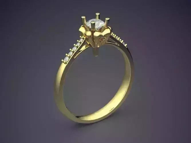 Ring With Diamonds CAD-6081