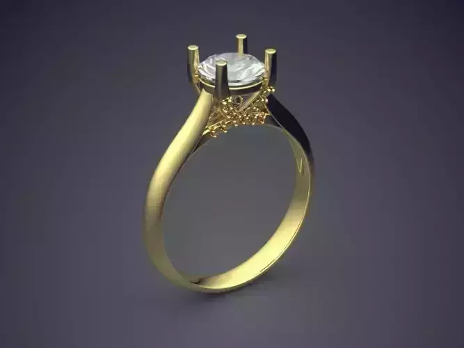 Ring With Diamond CAD-6079
