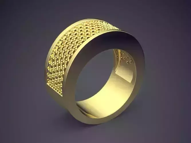 Detailed Ring CAD-6070 3D print model