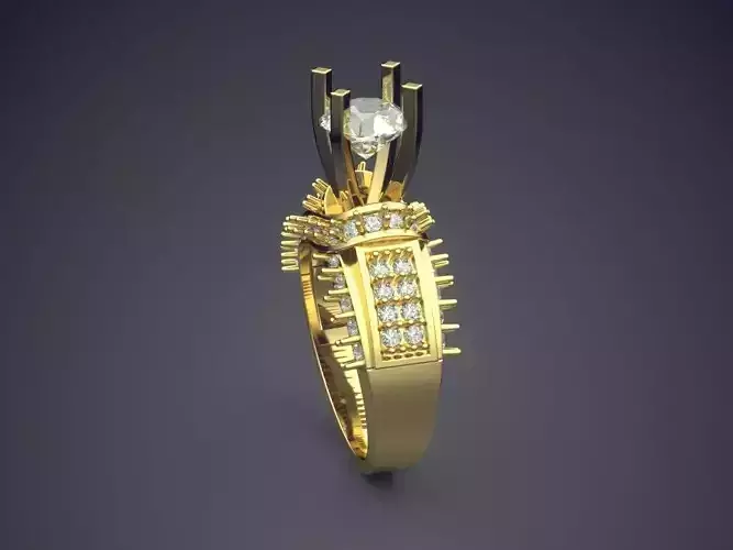 Ring With Diamonds CAD-6065