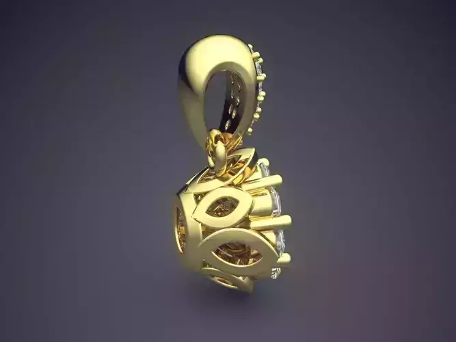 Pendant With Diamonds CAD-6058