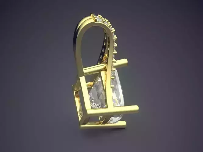 Pendant With Diamonds CAD-6060