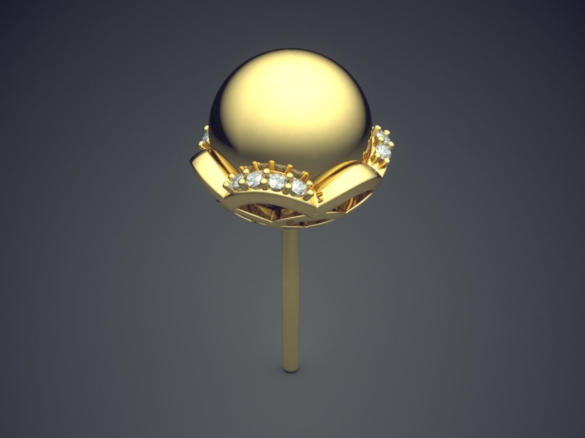 Brooch CAD-6053 3D print model_3