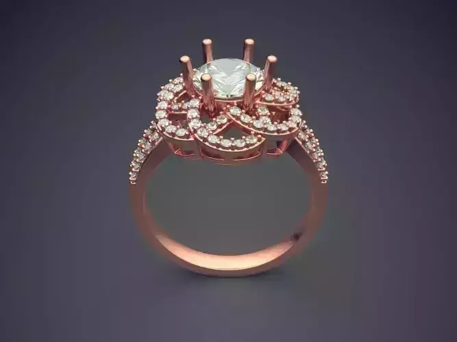 Ring With Diamonds CAD-6052